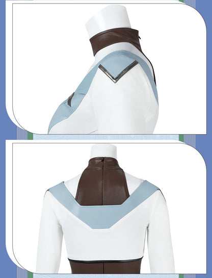 Ice Valkyrie Cosplay Costume – Fantasy Anime Battle Outfit for Women