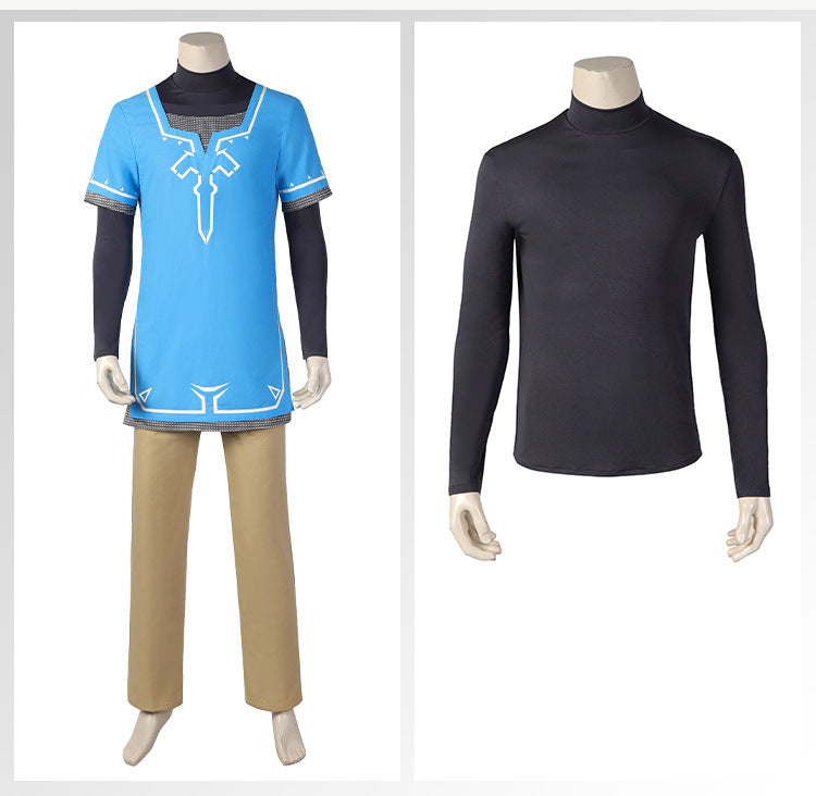 Heroic Adventurer Cosplay Costume – Male Fantasy Outfit with Accessories