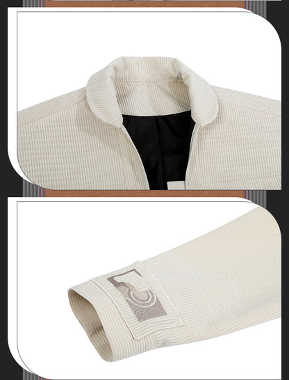 Retro Blue Uniform Jacket with Collar & Patches - Full Cosplay Set Kids/Adult Sci-Fi Academy Style