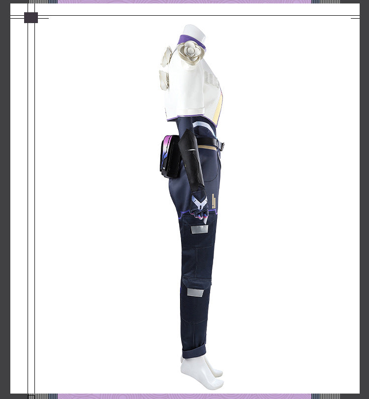 Metallic Thorn Sentinel Cosplay Set - Green Black Futuristic Armor Outfit Male/Female