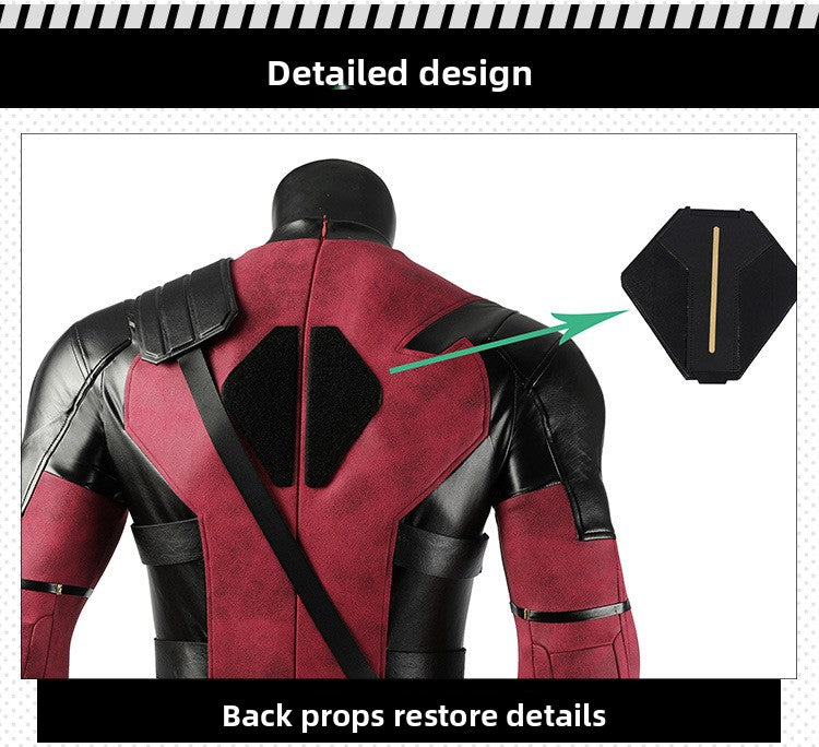 Mercenary Hero Cosplay Costume – Wade Bodysuit and Accessories Set