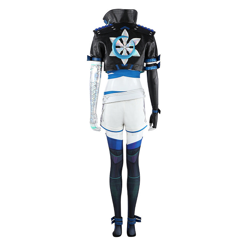 Frost Moon Sorceress Cosplay Costume – Fantasy Ice-Themed Outfit for Women