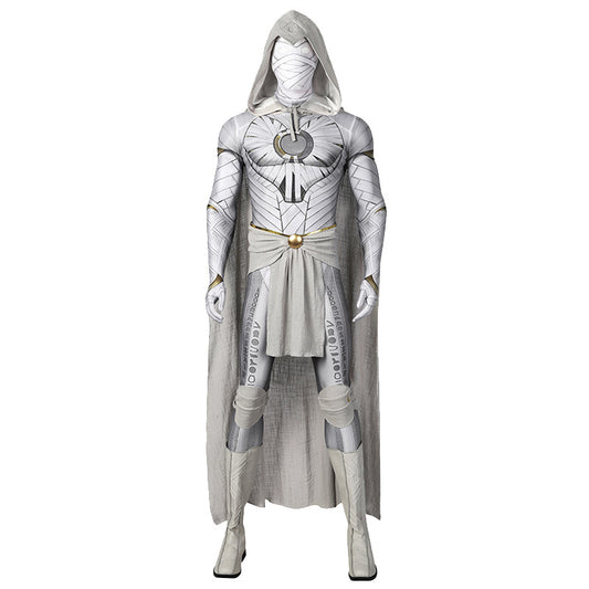 Lunar Hero Cosplay Costume – Bodysuit with Cape for Men