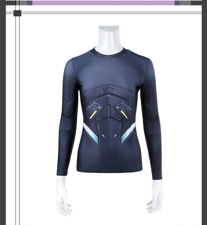 Metallic Thorn Sentinel Cosplay Set - Green Black Futuristic Armor Outfit Male/Female