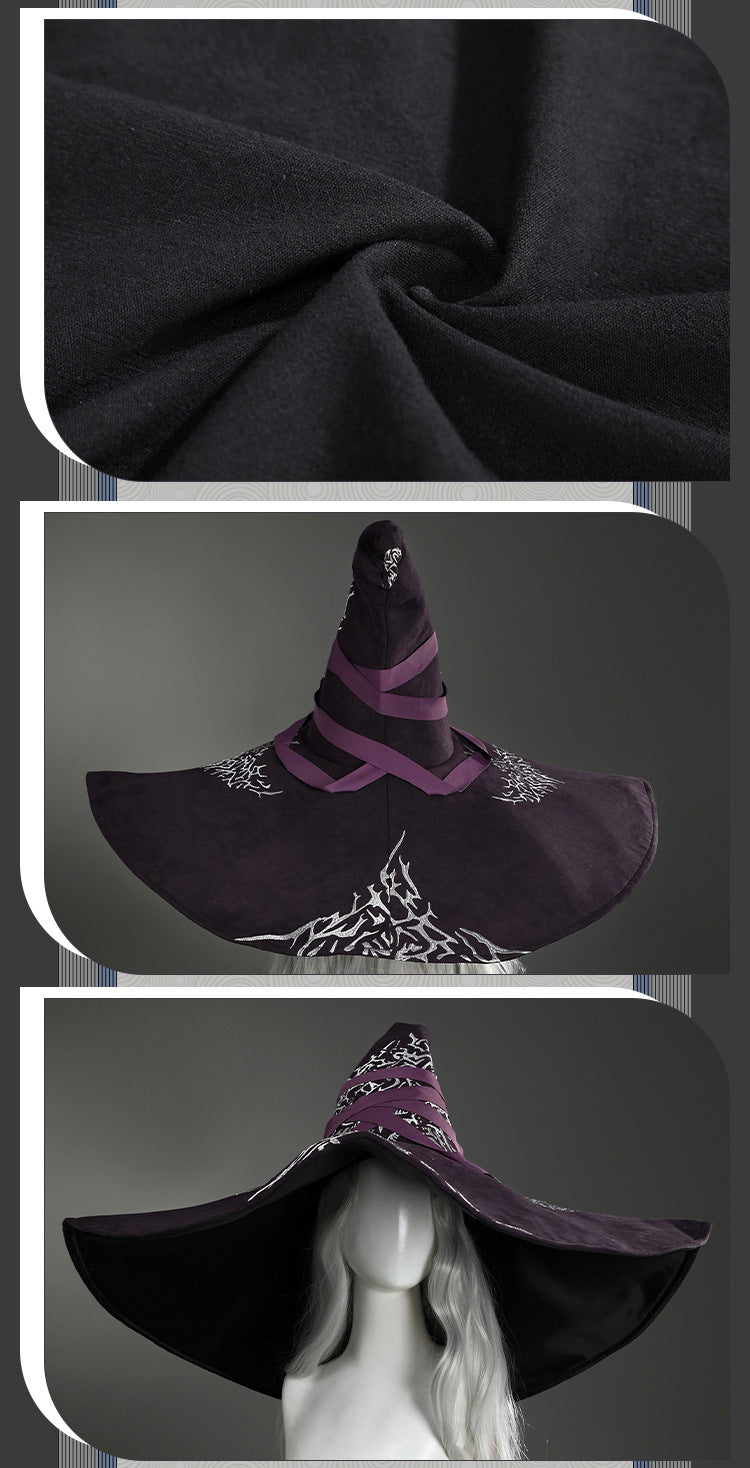 Twilight Hermit Cosplay Costume – Dark Fantasy Cloak & Hat Set for Halloween