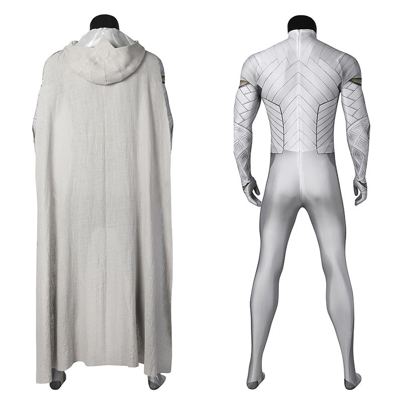 Lunar Hero Cosplay Costume – Bodysuit with Cape for Men