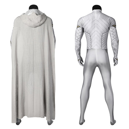 Lunar Hero Cosplay Costume – Bodysuit with Cape for Men