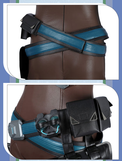 Ice Valkyrie Cosplay Costume – Fantasy Anime Battle Outfit for Women