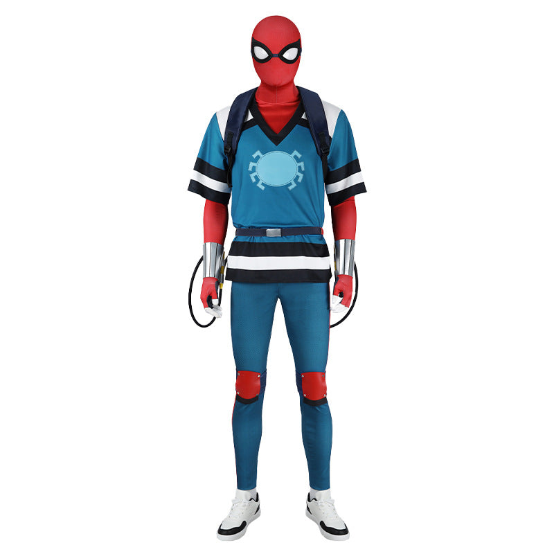Friendly Neighborhood Superhero Cosplay Costume Set – Web-Inspired Hero Outfit for Halloween
