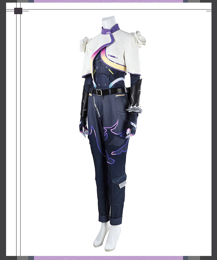 Metallic Thorn Sentinel Cosplay Set - Green Black Futuristic Armor Outfit Male/Female