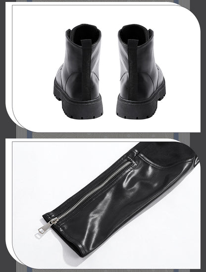 Dark Daywalker Black Jumpsuit with Silver Details - Sword Harness Cosplay Costume Men Leather Look