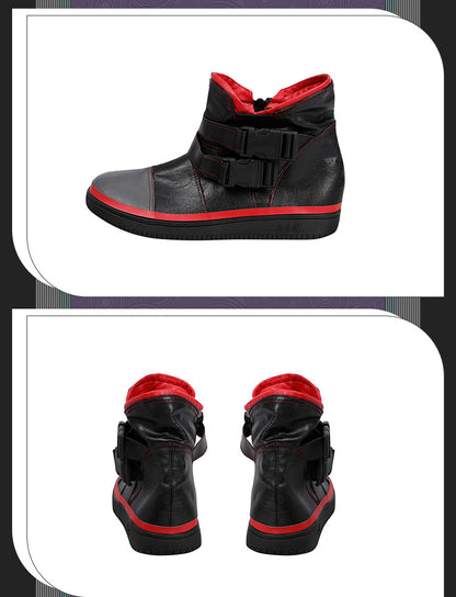 Bold Yellow Street Samurai Jacket Cosplay - Black Pants Belt Full Ensemble Male Cyberpunk Style