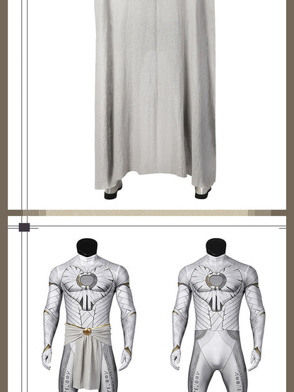 Lunar Hero Cosplay Costume – Bodysuit with Cape for Men