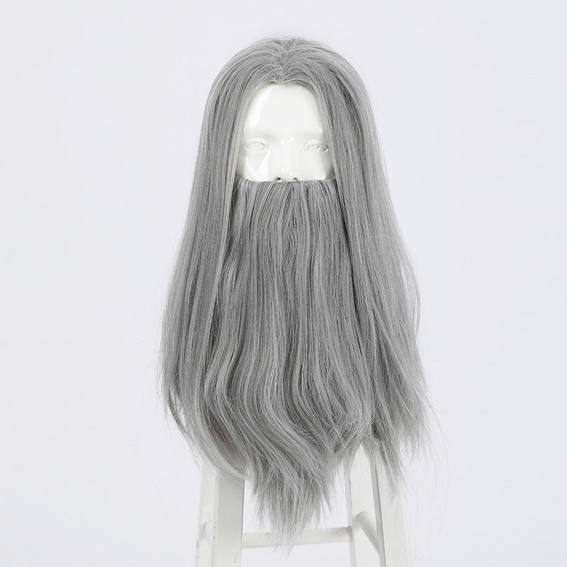 Epic White Flowing Wizard Robe with Hood - Cinematic Fantasy Mage Cosplay Set for Men