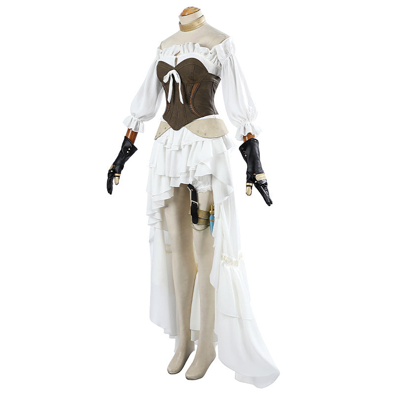 FF14-style Ishgard Noble Attire Healing/Ranged Female Cosplay Dress
