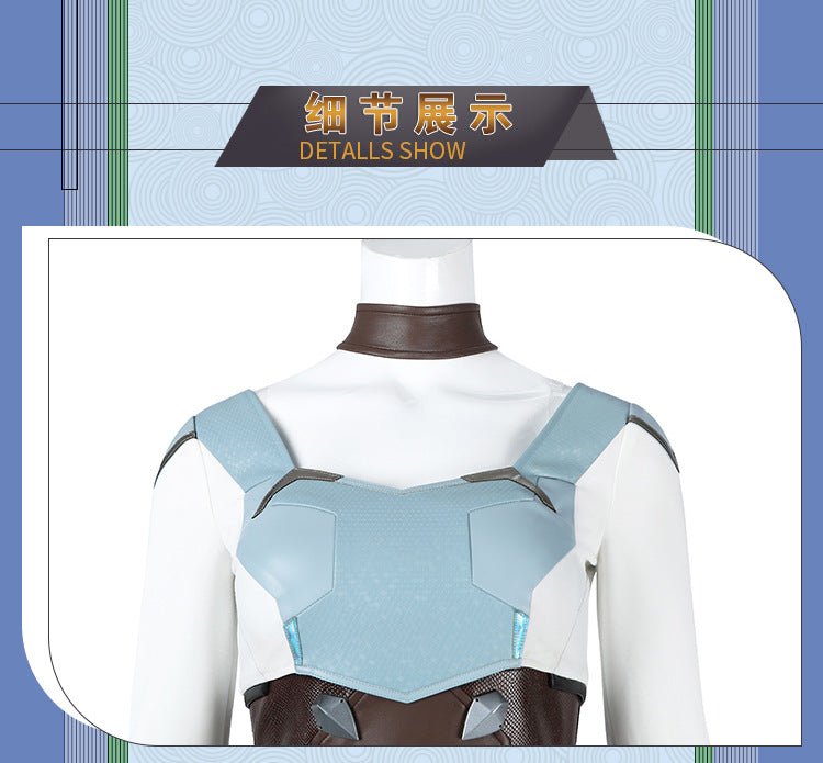 Ice Valkyrie Cosplay Costume – Fantasy Anime Battle Outfit for Women