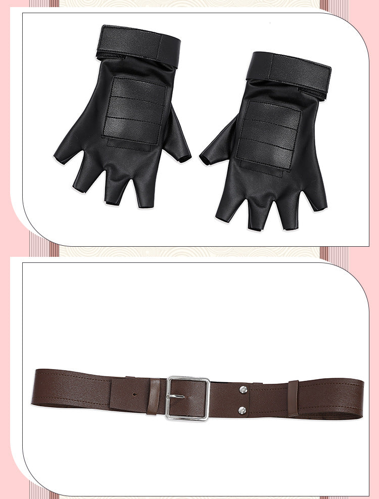 Pink Tactical Suit with White Accents & Black Details - Full Female Cosplay Ensemble Mask Holsters Belt