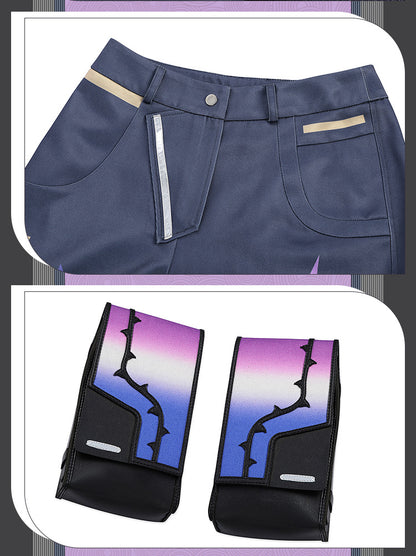 Metallic Thorn Sentinel Cosplay Set - Green Black Futuristic Armor Outfit Male/Female