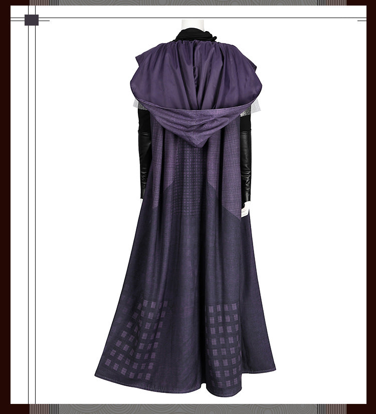 Futuristic Padawan White Robe Costume - Colorful Sash Belt Hooded Ensemble | Sci-Fi Academy Style