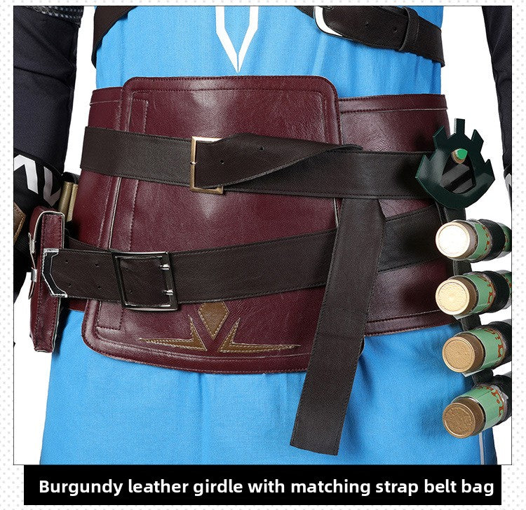 Heroic Adventurer Cosplay Costume – Male Fantasy Outfit with Accessories
