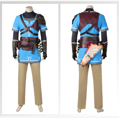 Heroic Adventurer Cosplay Costume – Male Fantasy Outfit with Accessories