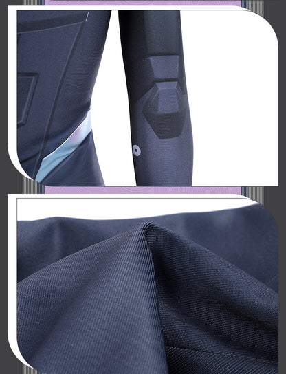 Metallic Thorn Sentinel Cosplay Set - Green Black Futuristic Armor Outfit Male/Female