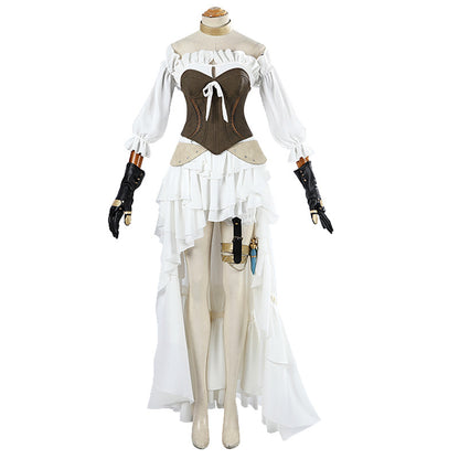 FF14-style Ishgard Noble Attire Healing/Ranged Female Cosplay Dress