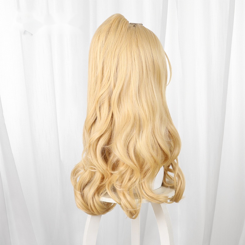 Milia Saeki Blonde Clip-in Curly Cosplay Wig for Magical Girl Witch Trial - 612E - Image 4