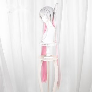 Yachiyo Tsukimi Color-block Twin Ponytail Cosplay Wig for Cosmic Princess Kaguya! - 613A