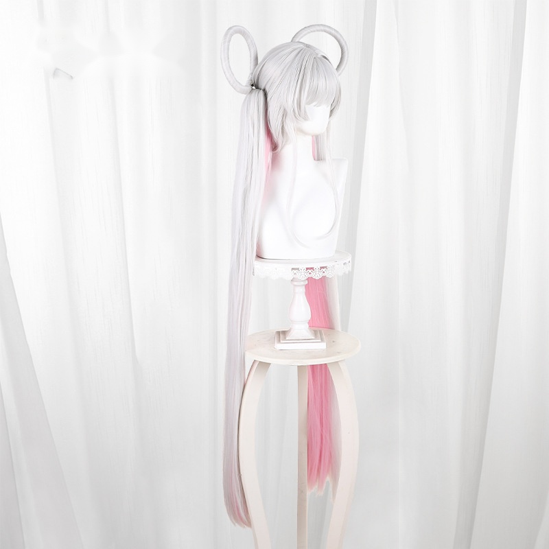 Yachiyo Tsukimi Color-block Twin Ponytail Cosplay Wig for Cosmic Princess Kaguya! - 613A - Image 3