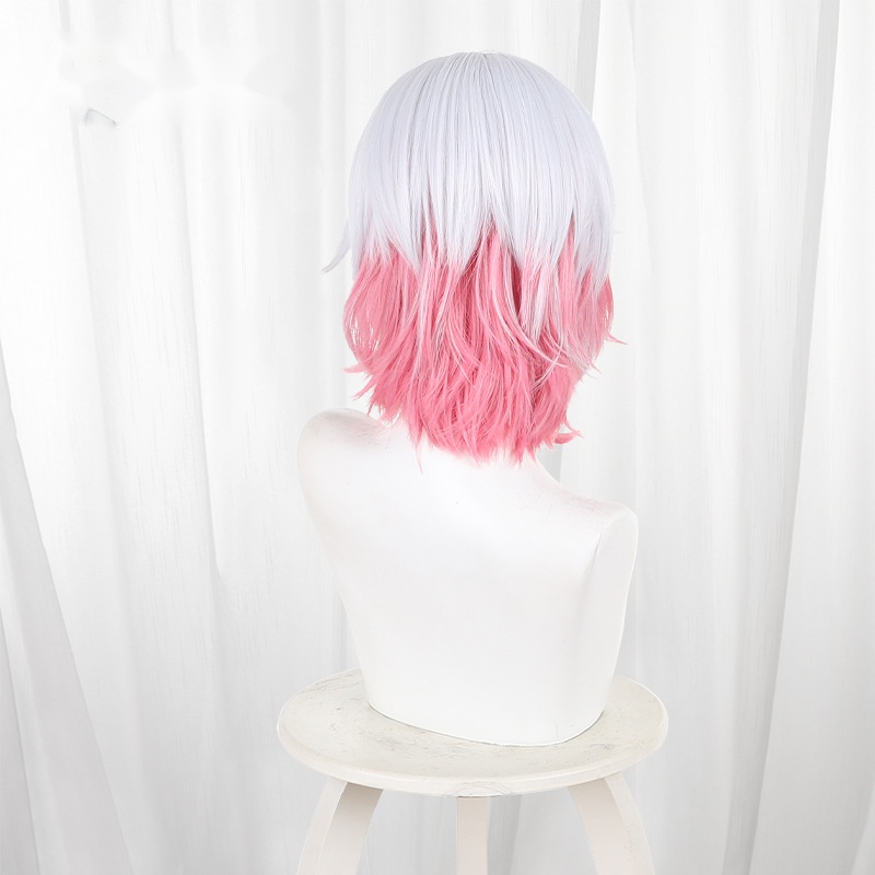 Emma Sakuraba Gradient Short Cosplay Wig for Magical Girl Witch Trial - 612A - Image 4