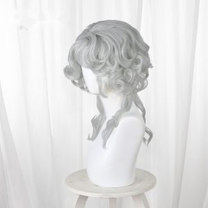 Queen Bee Silver Gray Short Curly Cosplay Wig for Identity V - 562WA