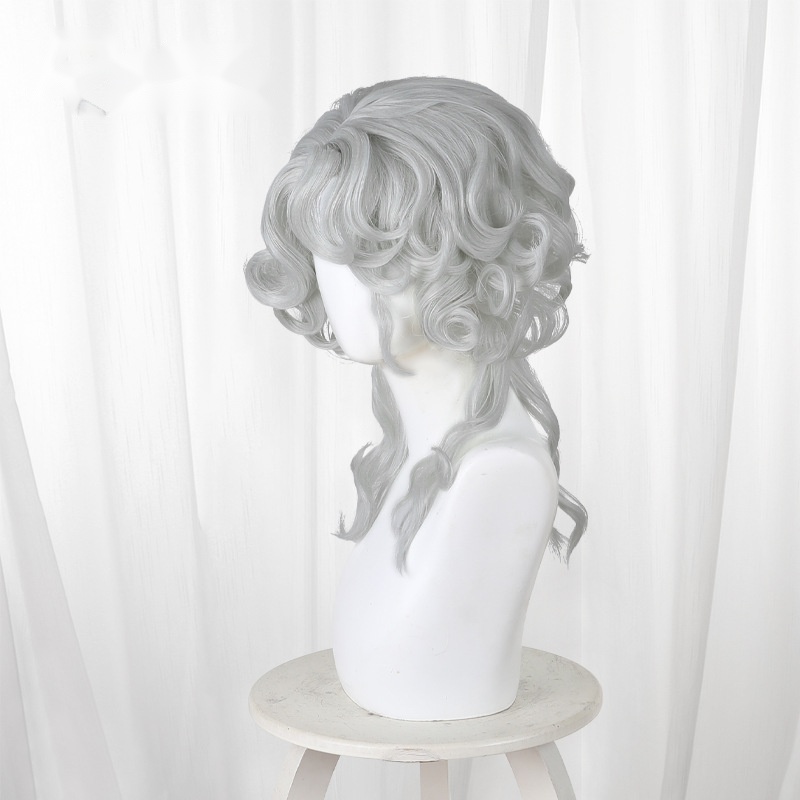Queen Bee Silver Gray Short Curly Cosplay Wig for Identity V - 562WA