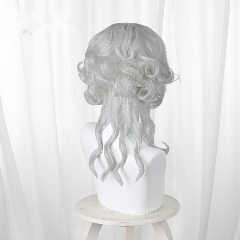 Queen Bee Silver Gray Short Curly Cosplay Wig for Identity V - 562WA - Image 4