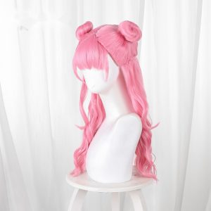 Belle Red Double Bun Curly Cosplay Wig for You and I Are Polar Opposites - 461N