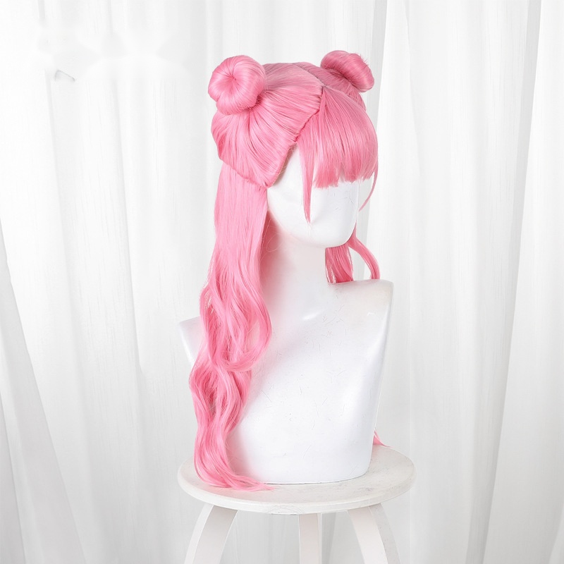 Belle Red Double Bun Curly Cosplay Wig for You and I Are Polar Opposites - 461N - Image 3