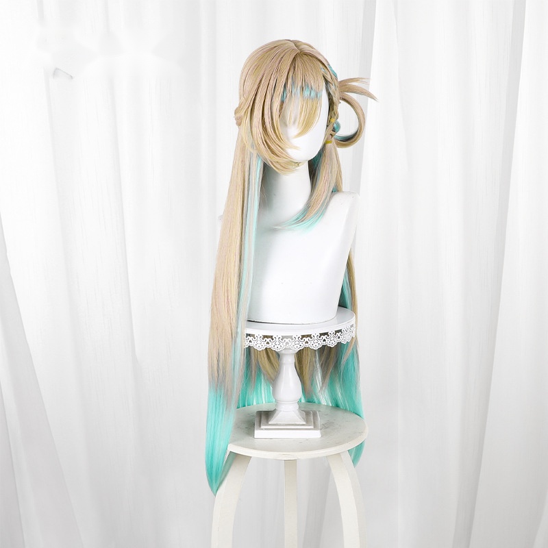 Linnae Gradient Cyan Braided Long Cosplay Wig for Wuthering Waves - 572Q - Image 2