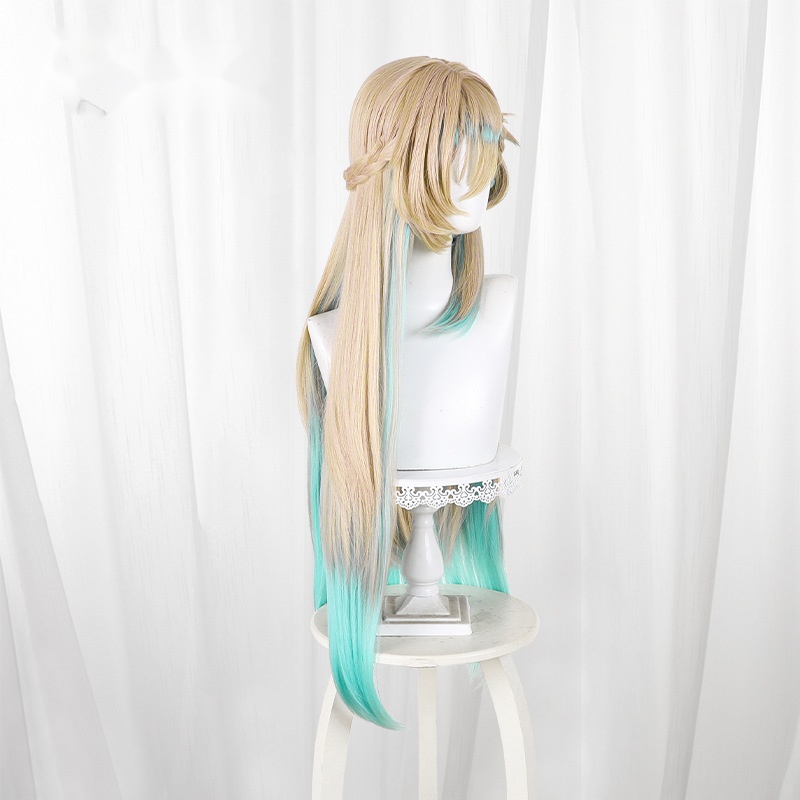 Linnae Gradient Cyan Braided Long Cosplay Wig for Wuthering Waves - 572Q - Image 3