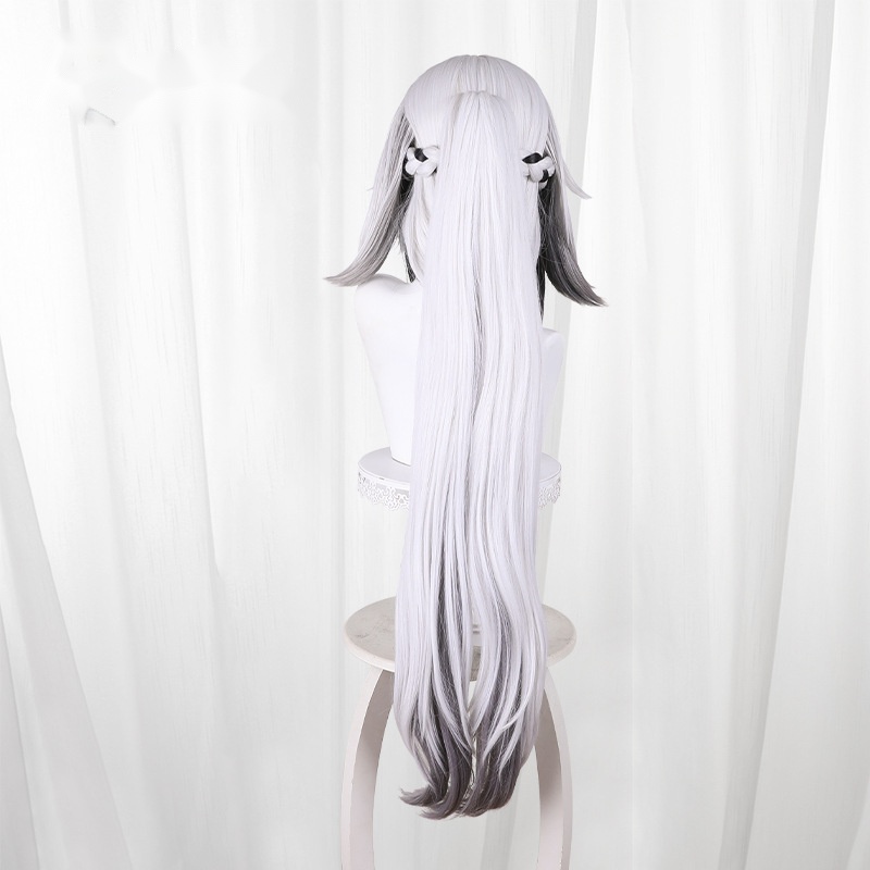 Ye Shunguang Gradient Silvery White Clip-in Long Cosplay Wig for Zenless Zone Zero - 614AA - Image 4