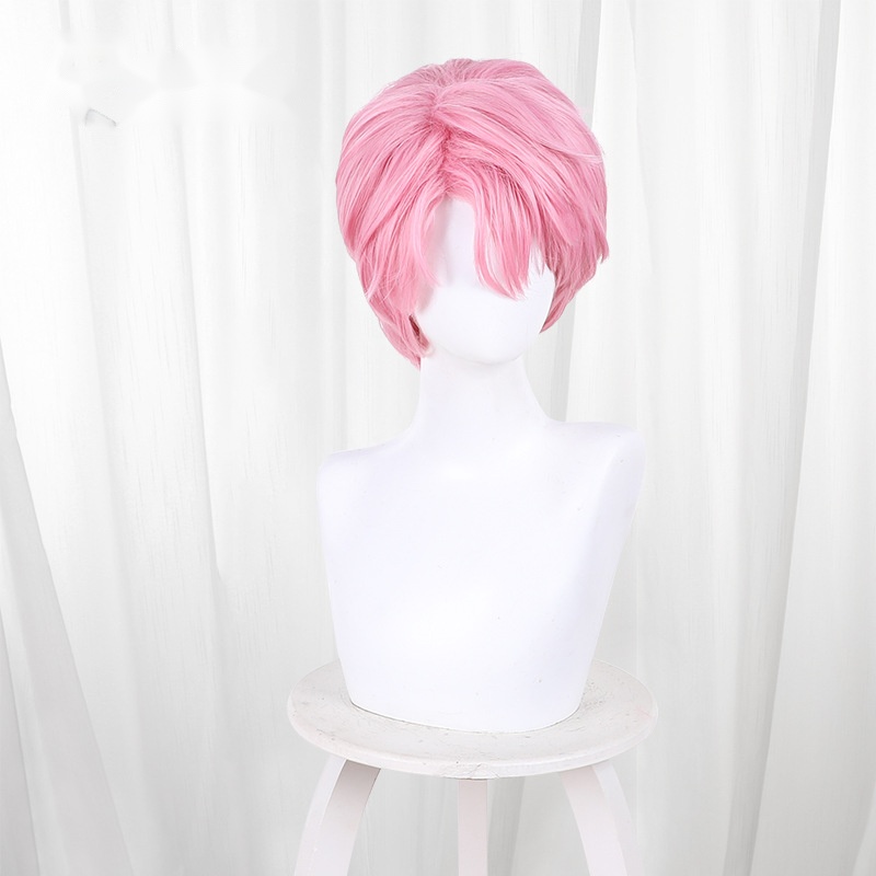 Tamon Fukuhara Sakura Pink Pink Short Teased Cosplay Wig for Tamon's B-Side - 615A - Image 2