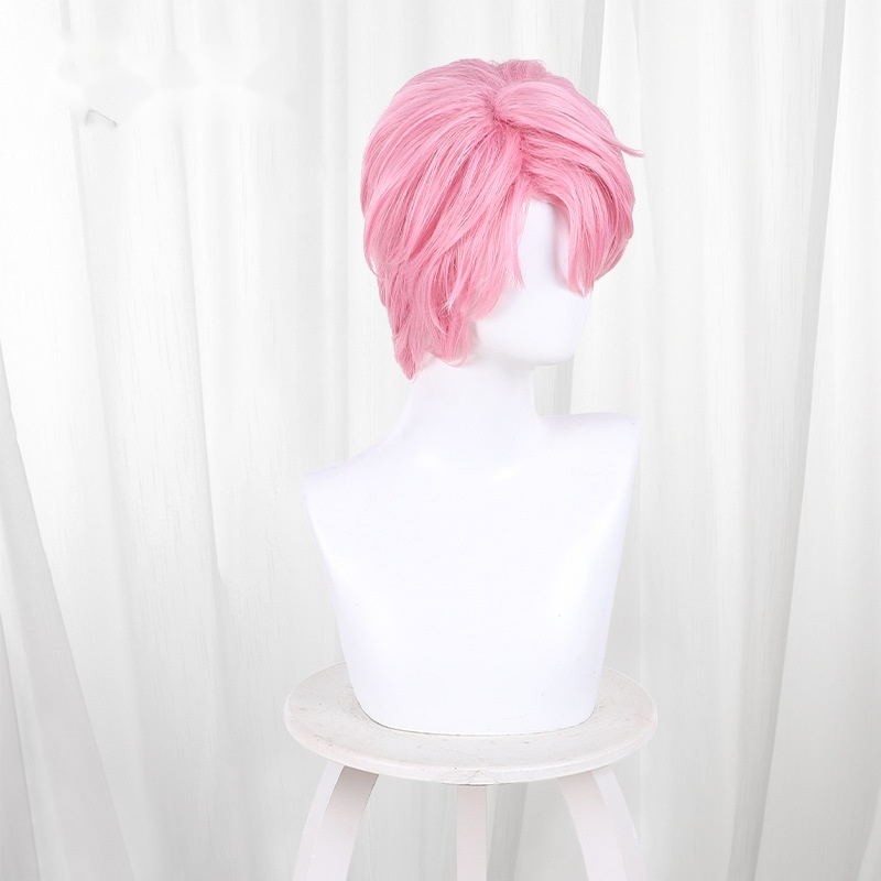 Tamon Fukuhara Sakura Pink Pink Short Teased Cosplay Wig for Tamon's B-Side - 615A - Image 3