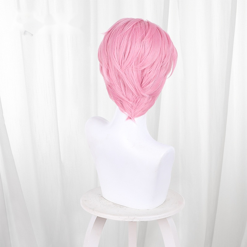 Tamon Fukuhara Sakura Pink Pink Short Teased Cosplay Wig for Tamon's B-Side - 615A - Image 4