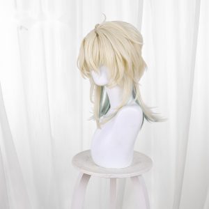 Lu Hesi Highlighted Side-part Scalp-top Half-up Short Cosplay Wig for Wuthering Waves - 572T