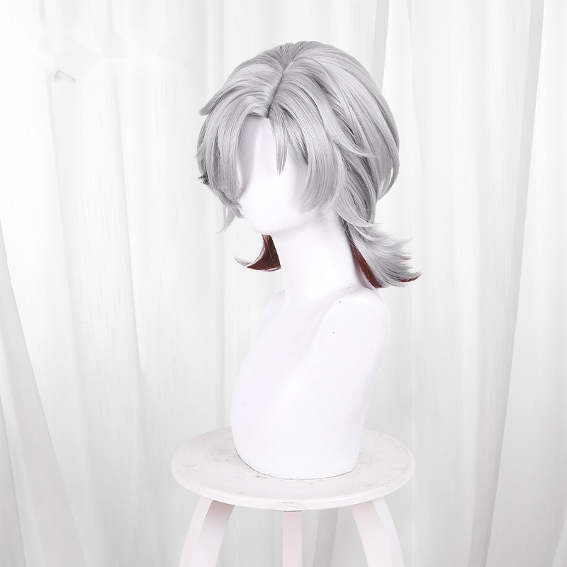 Yeloa Gradient Side-part Scalp-top Short Flipped Cosplay Wig for Genshin Impact - 605C