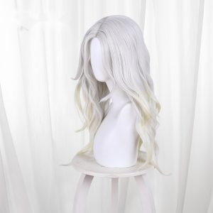 Photographer Gradient Platinum Blonde Long Flipped Cosplay Wig for Identity V - 476LC