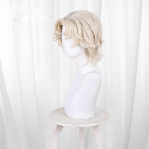 Mercenary Platinum Blonde Short Flipped Cosplay Wig for Identity V - 476KC