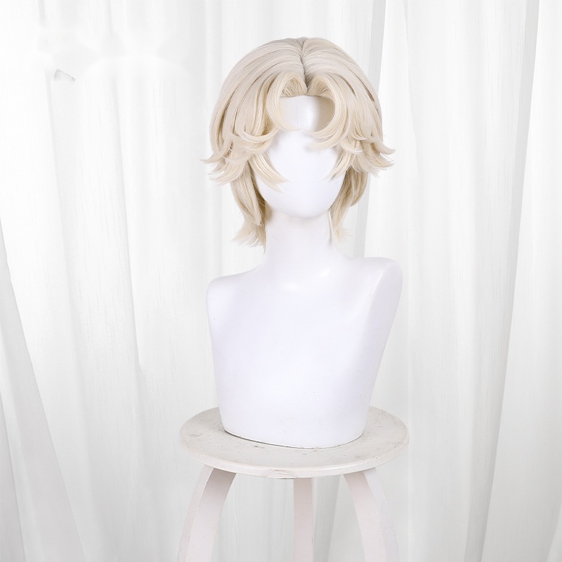 Mercenary Platinum Blonde Short Flipped Cosplay Wig for Identity V - 476KC - Image 2