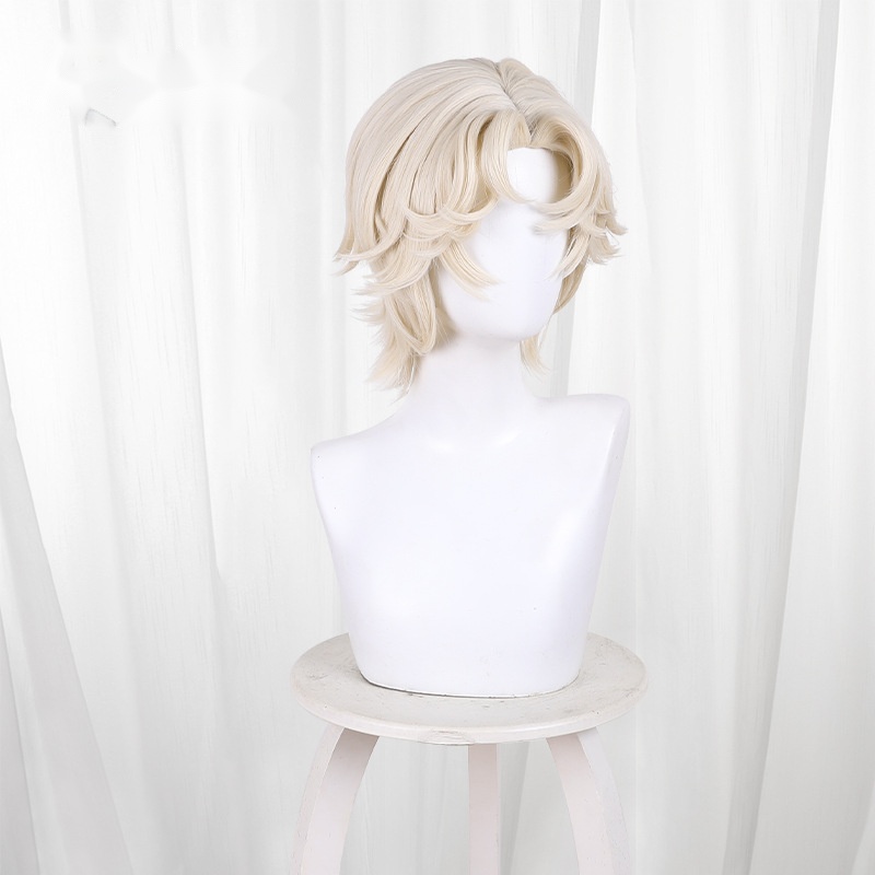 Mercenary Platinum Blonde Short Flipped Cosplay Wig for Identity V - 476KC - Image 3
