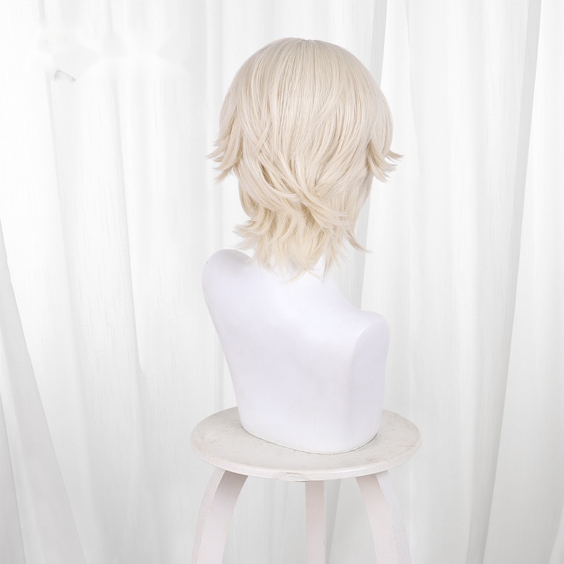Mercenary Platinum Blonde Short Flipped Cosplay Wig for Identity V - 476KC - Image 4
