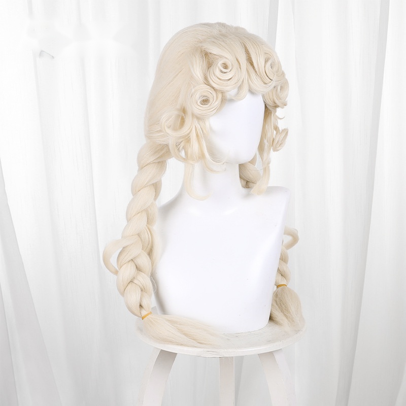 Little Girl Light Blonde Braided Cosplay Wig for Identity V - 476ZC - Image 3